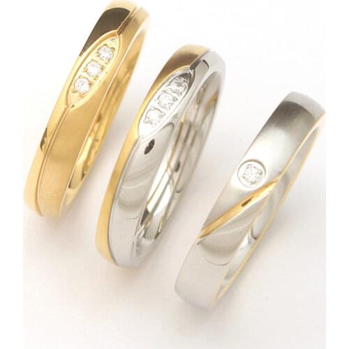 Stainless Steel Ring Jewelry 3 Color Wholesale For Women Fashion Gift Newest Bijoux Femmes Joyas Mujer Store RBJKDRAG