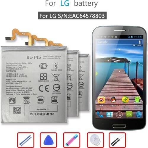 BL-T45 4000mAh Li-ion Polymer Battery For LG S/N:EAC64578803 Bateria