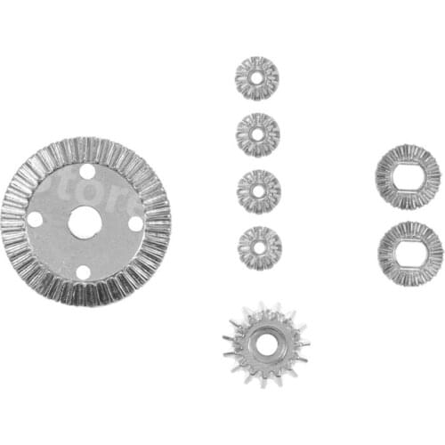 8Pcs Alloy Differential Gear Set 12T 15T 24T 38T For RC Hobby Model Car 1/18 Wltoys A959 A969 A979 A929 Hopup Upgraded Parts