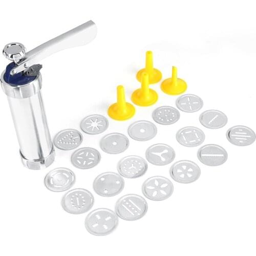 Cookie Press Kit Cookie Biscuit Machine Making Cake Decorating Tools Kitchen Baking Cake Decorating Tools Stamps Set