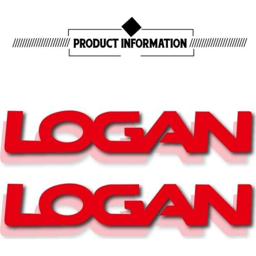 New motorcycle bike car stickers decorative rim decals waterproof reflective fuel tank helmet luggage logo for dacia logan LOGAN