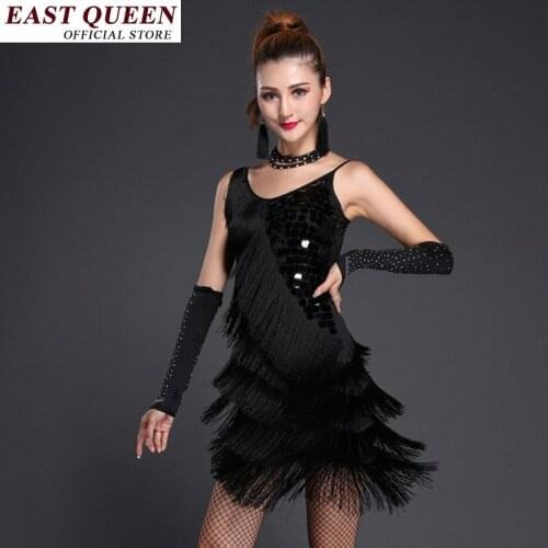 Latin dress costume standard dance dresses ballroom dance competition dress fringe tassel cha cha samba sexy stage suit FF066 A