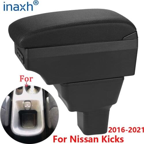 For Nissan Kicks Armrest For Nissan Kicks Car Armrest box 2016-2021 Interior Parts special Retrofit parts Center Storage box USB