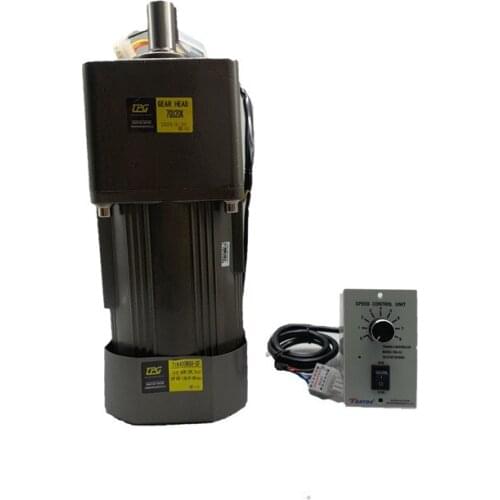 400W 220V AC gear speed motor / geared motor 6IK200RGN-C motor + speed governor