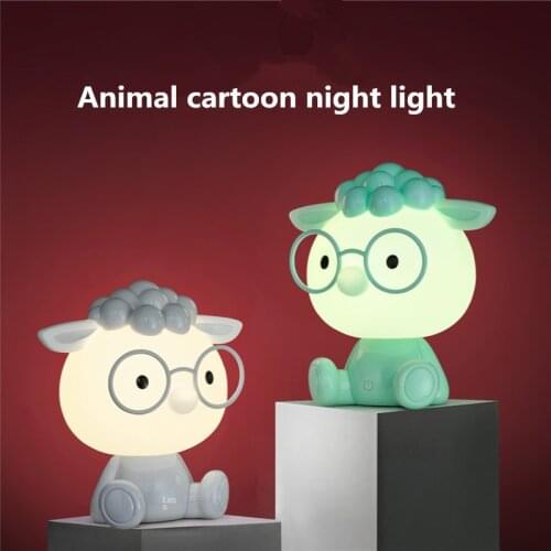 Touch Night Lights for Kids Rooms Childrens Lamp Sleep Light USB Rechargeable Warm Light Creative Cartoon Night Lamp Decorative