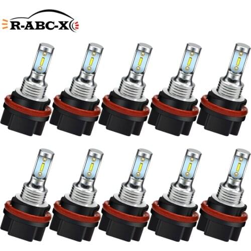 RUIANDSION Wholesale 10Pcs HS5 CSPSMD 1000Lm LED Motorcycle Headlight Moped Fog Lamp 10V-30V 12V 24V White Amber Yellow Not AC