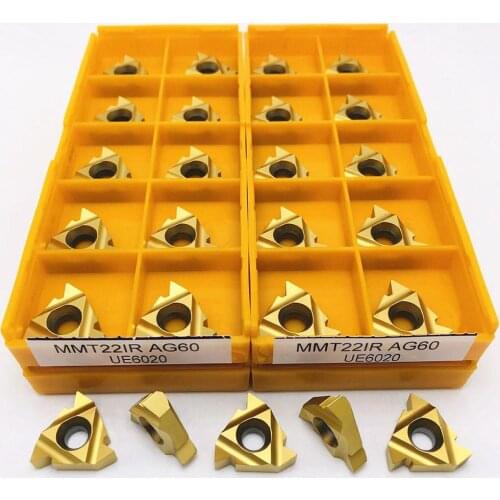 MMT MMT22IR AG60 UE6020 US735 High-quality metal thread turning tool CNC turning tool 22IR AG60 carbide insert for lathe