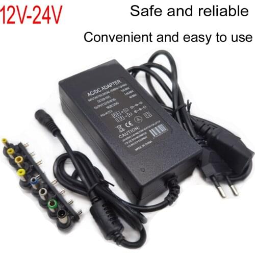 DC12V/15V/16V/18V/19V/20V/24V 4-5A 96W Laptop AC Universal Power Adapter Charger