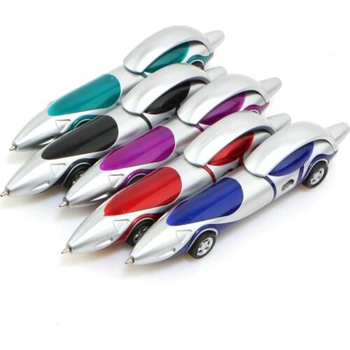 Funny Novelty Racing Car Design Ballpoint Pen Portable Ball Pens For Child Kids Toy Drawing Toys Gift Office