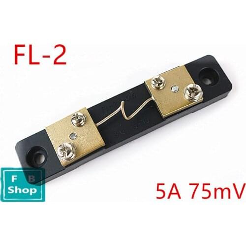 1pcs DC 5A 75mV Black Current Shunt Resistor for Digital Amp Ampere Analog Meter DC 5A Ammeter
