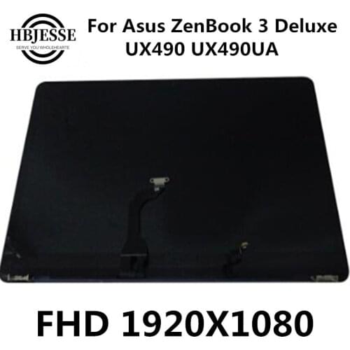 14 inch lcd display LCD Glass Display panel screen complete Assembly For Asus ZenBook 3 Deluxe UX490UA UX490 laptop LCD replace