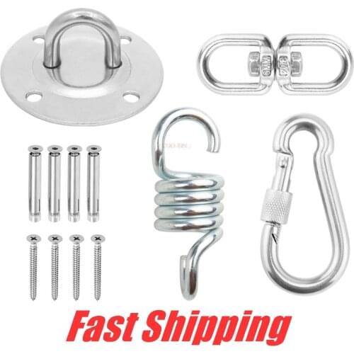 304 stainless steel roof wall fixed plate hook buckle for Yoga Hammock Hanging Kit Swings Anchor Bracket Hardware accessories