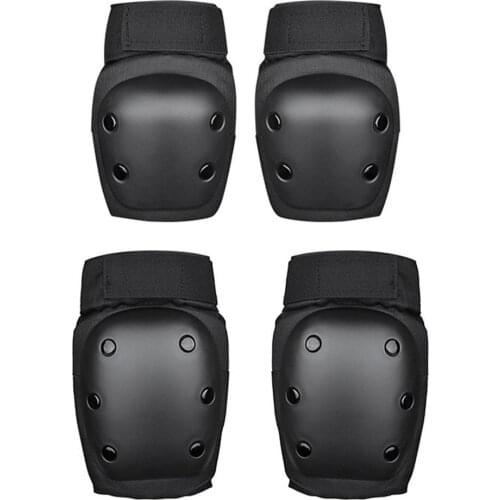 4Pcs/Set Snowboarding Bike Cycling Protection Elbow Pads Dancing Knee Support Outdoor Sports Accessories