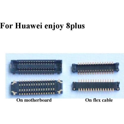 5PCS FPC connector For Huawei enjoy 8plus LCD display screen on Flex cable on mainboard motherboard For Huawei enjoy 8 plus
