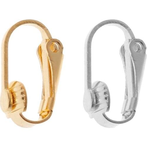 50Pcs Clip-on Earring Converter DIY Earrings Pierced into Clip on Jewelry Making