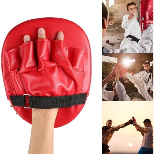 Black Red Boxing Gloves /Mitts Pads for Muay Thai Kick Boxer MMA Training PU foam Karate boxer target Pad