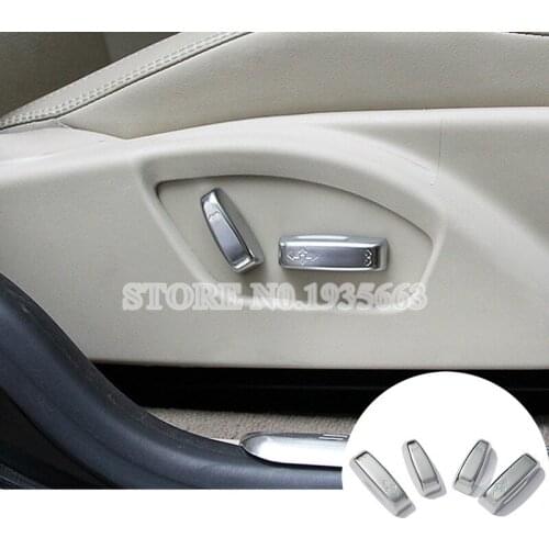 For VOLVO V60 Interior Car Seat Adjustment Button Trim Cover 2012-2017 4pcs Car Accessories Interior Car Decor Car Trim