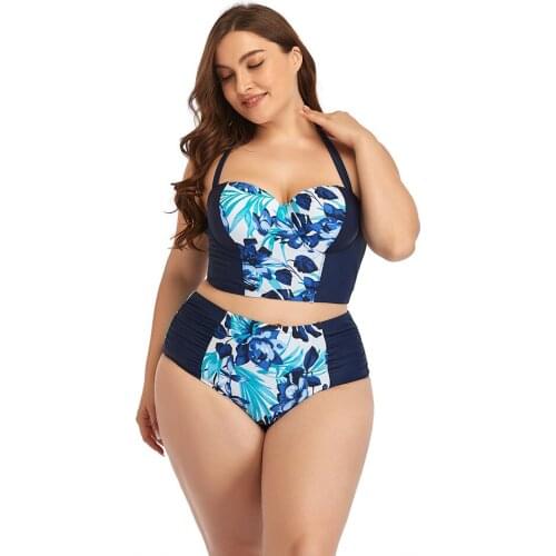 Womens High Waist Swimsuit Bikini Plus Size Swimwear Swimming Suit for Women 2 Peice Set Women Jump Suits for Women