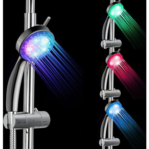 7 Color LED Shower Head No LED Rainfall Changing Shower Head pressure Automatic Waterfall Shower Single Bathroom Showerhead