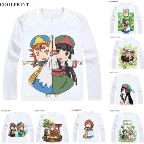 COOLPRINT Hakumei and Mikochi T-Shirts Long Sleeve Shirts Anime Tiny Little Life in the Woods Hakumei to Mikochi Cosplay Shirt