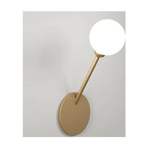 Contracted sitting room wall of bedroom the head of a bed lamp light luxury glass lamp wall lamp hotel mock up room