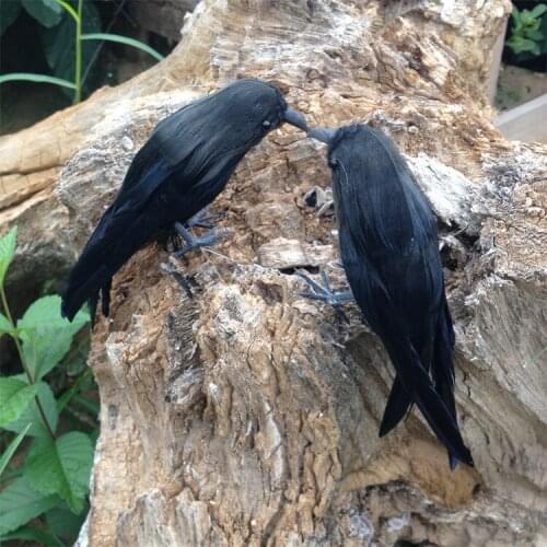 A pair of small cute simulation Swallows model foam&furs mini black Swallows bird dolls gift about 12cm 2273