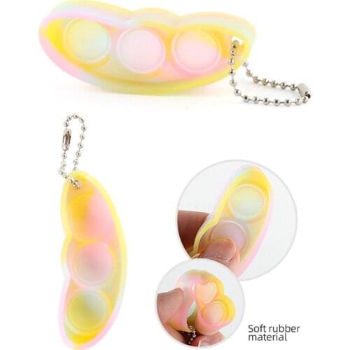 Mini Beans Sensory Toys Autism Needs Gentle Stress Relief Toys Adult Children Anti-stress Popular Keychain