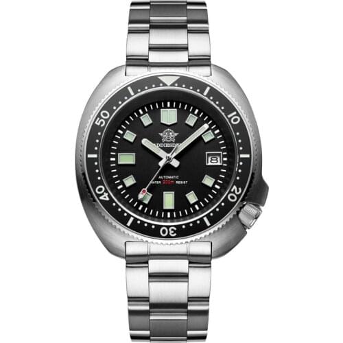Addies Watch Men 1970 Abalone Dive Watch 200m Sapphire Crystal Calendar NH35 Automatic Mechanical Steel Diving Mens Watch 2021
