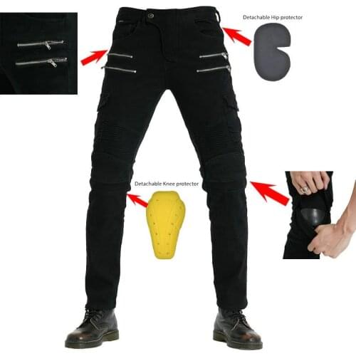 2021 Mens Skinny Jeans Motorcycle Pants Summer Motorcycle Pants Jeans Protective Equipment Riding Pants