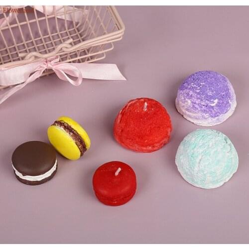 New Ice Cream Shape Diffuser Scented Candle Silicone Mold DIY Candle Macarons Mold Fondant Cake Mold Handmade Soap Mold