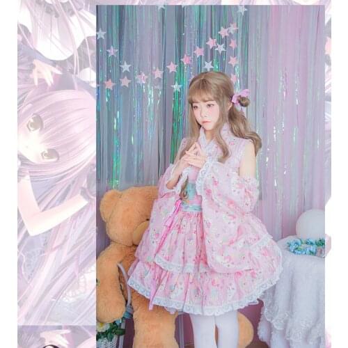 2018 new Lolita dress Cosplay cute retro style Lolita fashion cute dress