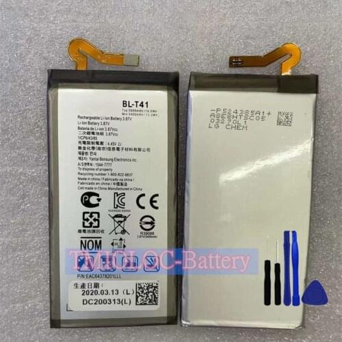 New Original High Quality BL-T41 T42 T43 Battery For LG G8 G8x G8s ThinQ + Tools