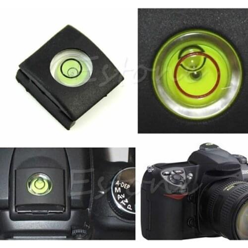 OOTDTY 1Pc Hot Shoe Cover Cap Bubble Spirit Level For Canon Olympus Pentax DSLR