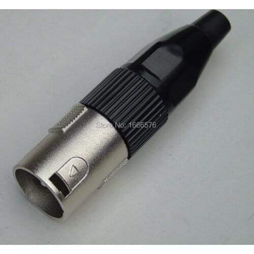 Wholesale 100pcs/lot XLR 3Pin Cannon Connector XLR Male MIC Audio connector-YA5409-1