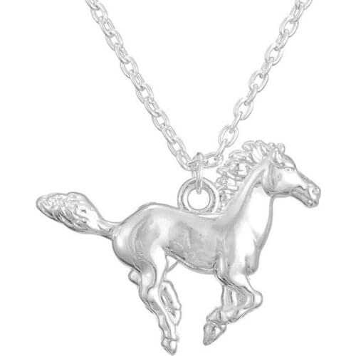 Silver Plating Horse Pendant Necklace