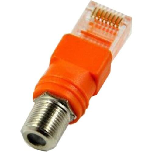 Female to RJ45 Male Coaxial Barrel Coupler Adapter RJ45 to RF Connector BS