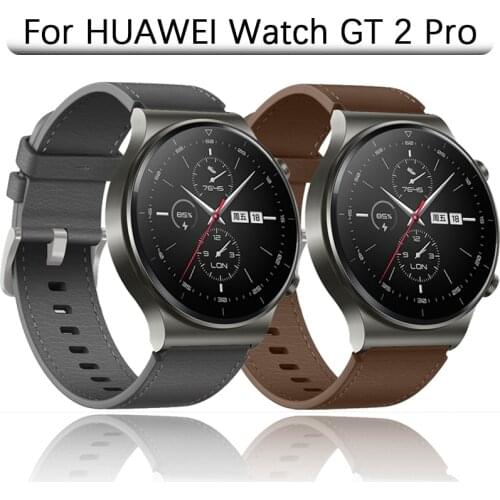 22MM Original Leather Strap for Huawei Watch GT 2 Pro Wrist Band Watchband for Huawei gt2 Pro Bracelet Replacement Accessories