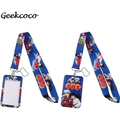J2168 Anime Bear ID Card Holder Lanyard Name Credit Card Holders Bank Card Neck Strap Card ID Holders Identity Badge
