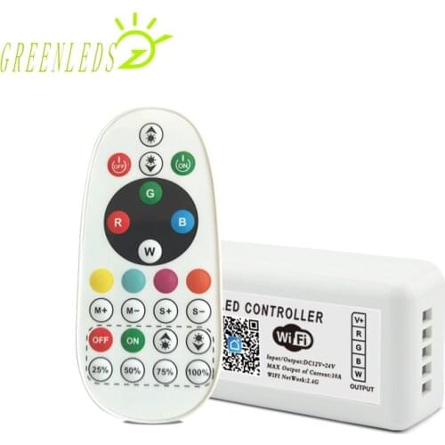 LED RGBW RF Wireless 24 Keys WIFI Music Controller JM-WIFI-RF-RGBW01 DC12-24V 10A WIFI Controller