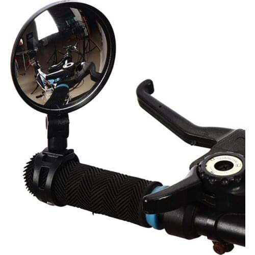 MTB Mountain Road Bike Rear Mirrors 360 Degree Rotation Bicycle Handlebar Mount Round Rearview Mirror Safety Cycling Equipment