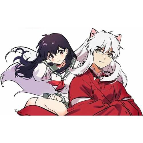 Personality Inuyasha Higurashi Kagome Car Stickers Cartoon Refrigerator Windshield Decal Motorcycle Vinyl Car Wrap Apply To Car