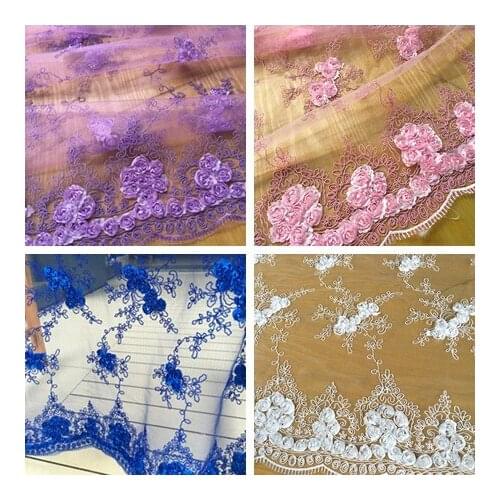 High-grade lace fabric,patchwork cloth,embroidered clothing fabric wedding dress material,130cmX100cm/PCS