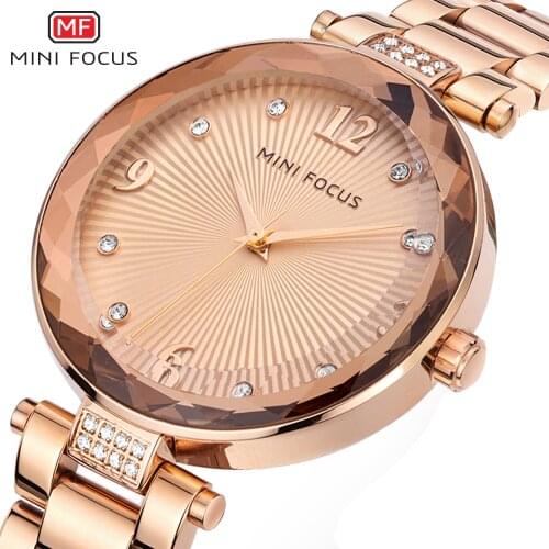 MINI FOCUS Women Watches Luxury Brand Quartz Watch Fashion Ladies Dress Wristwatch Waterproof Simple Style Reloj Mujer
