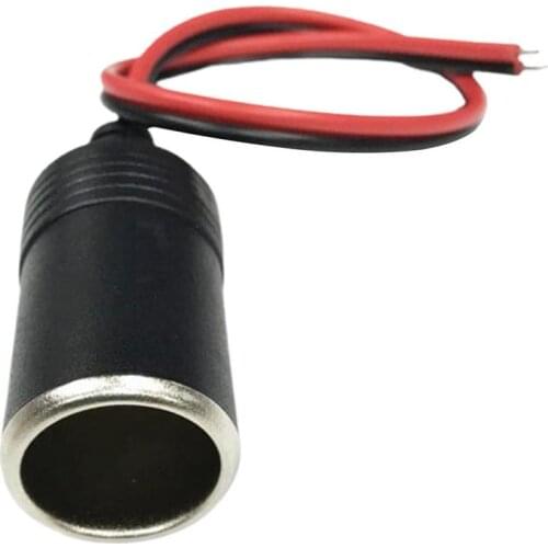 10A 120W Female Car Cigarette Lighter Charger Cable Female Socket Plug Connector Adapter