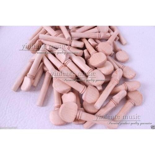 10set (40pcs) Natural maple violin pegs 4/4 violin parts High quality peg