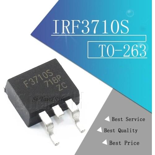 10pcs IRF3710S TO-263 F3710S 3710S TO263 IRF3710 MOSFET N-CH 100V 57A D2PAK IRF3710STRLPBF