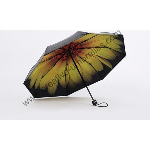 2pcs/lot 12angles 240T pongee 5 times black coating UV protecting alloy fiberglass real double layers daisy mini umbrella