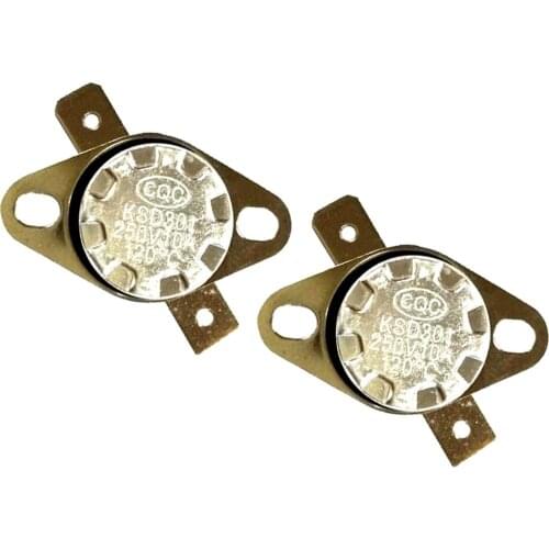 2 Pieces KSD301 Thermostat 120°C NC Normally Closed Temperature Thermal Switch