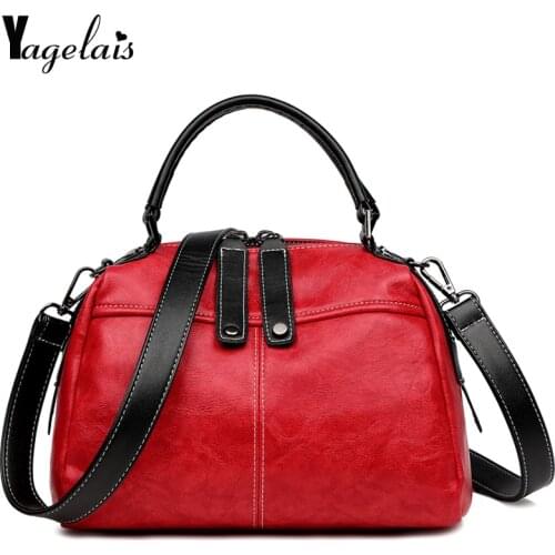 2019 Womens Fashion brand Leather Simple Handbag Small Shoulder Crossbody Bags for Ladies Messenger New Trend Simple Flap bags