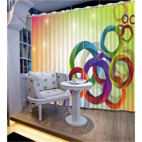 3D Curtain Fashion Customized Plate Of Colored Fruits Curtains For children Bedroom Custom Any Size 3D Curtain Blackout Living